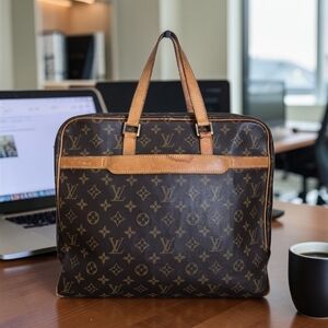 Authentic Louis Vuitton Porte Document Pegasus Monogram Briefcase